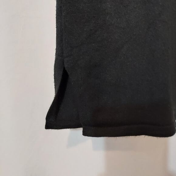 JM Collection Petite Black Knit Sleeveless Mock Neck Turtleneck Sweater Tank Top - Picture 4 of 6